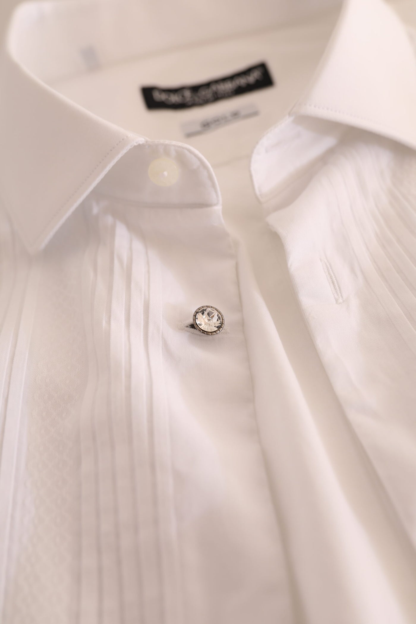 White GOLD Formal Cotton Tuxedo Dress Shirt