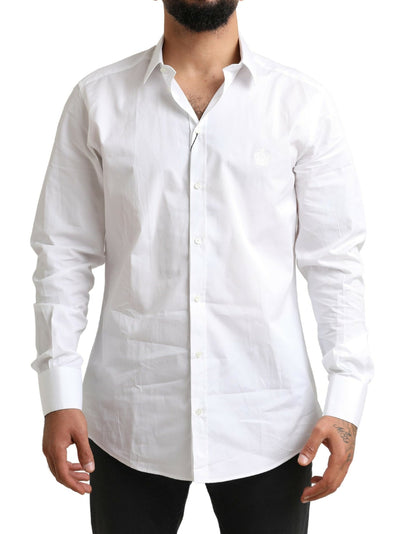 White GOLD Formal Cotton Tuxedo Dress Shirt