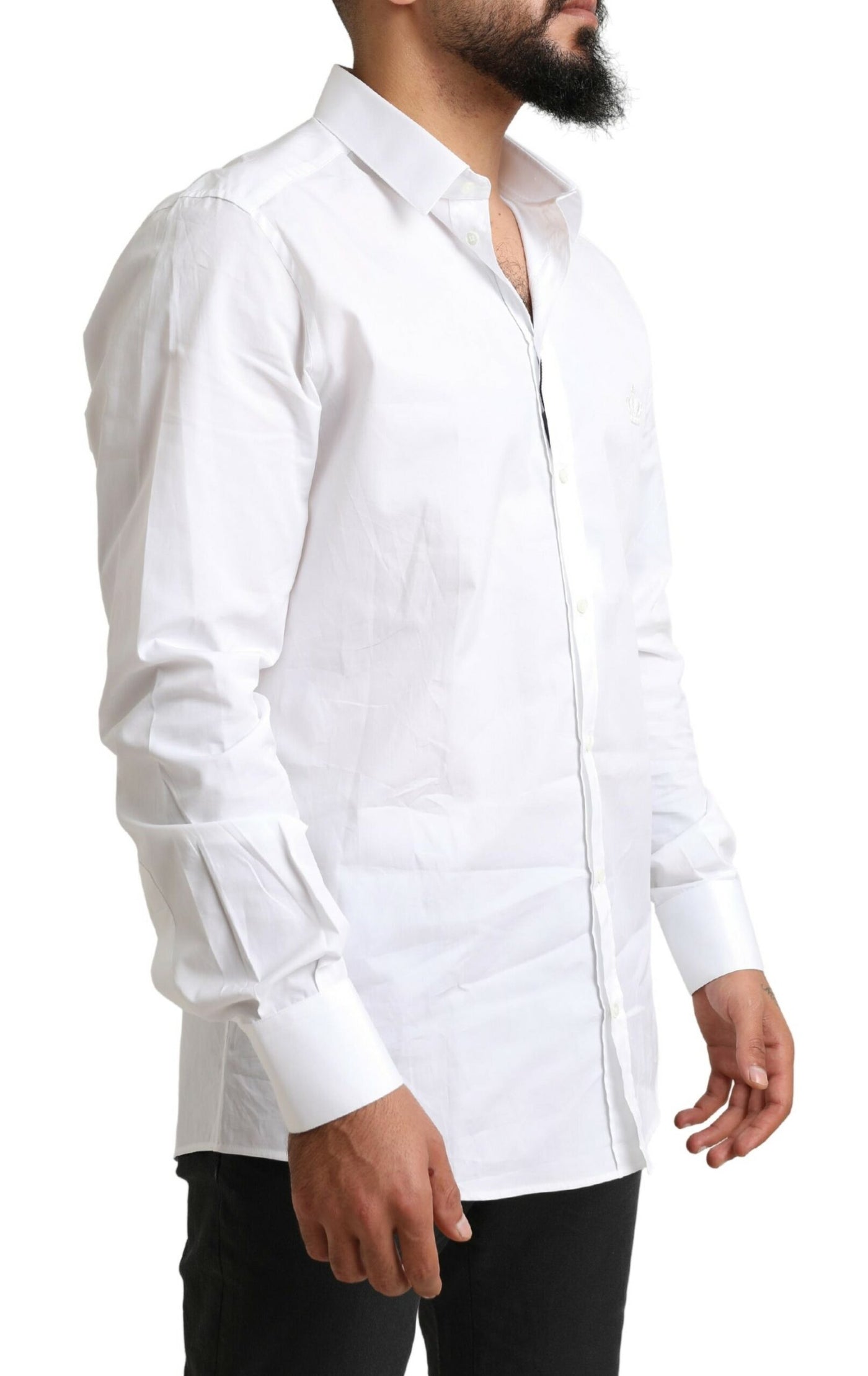 White GOLD Formal Cotton Tuxedo Dress Shirt