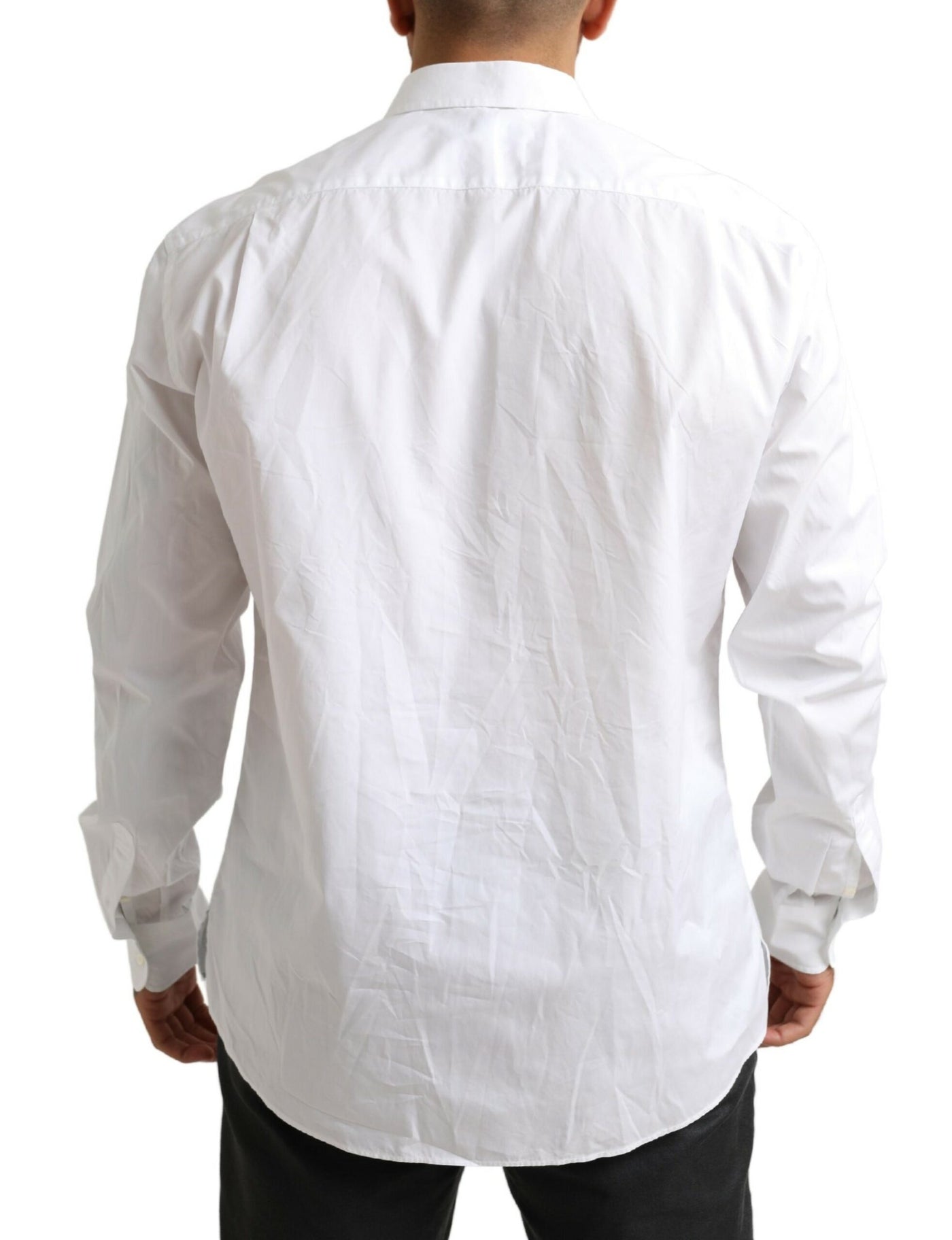 White Formal Cotton Tuxedo Men Dress Shirt