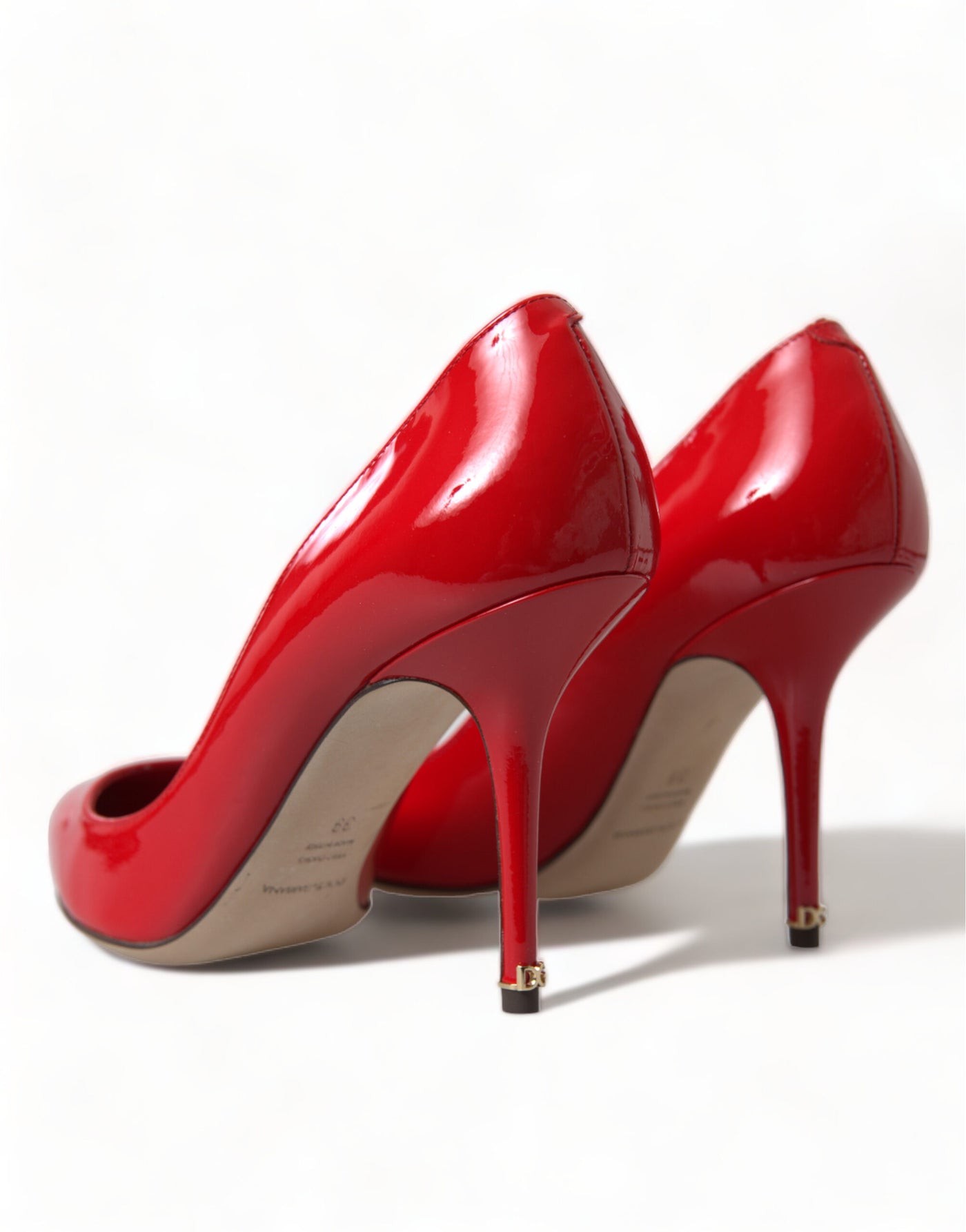 Red Patent Leather High Heels Pumps Shoes