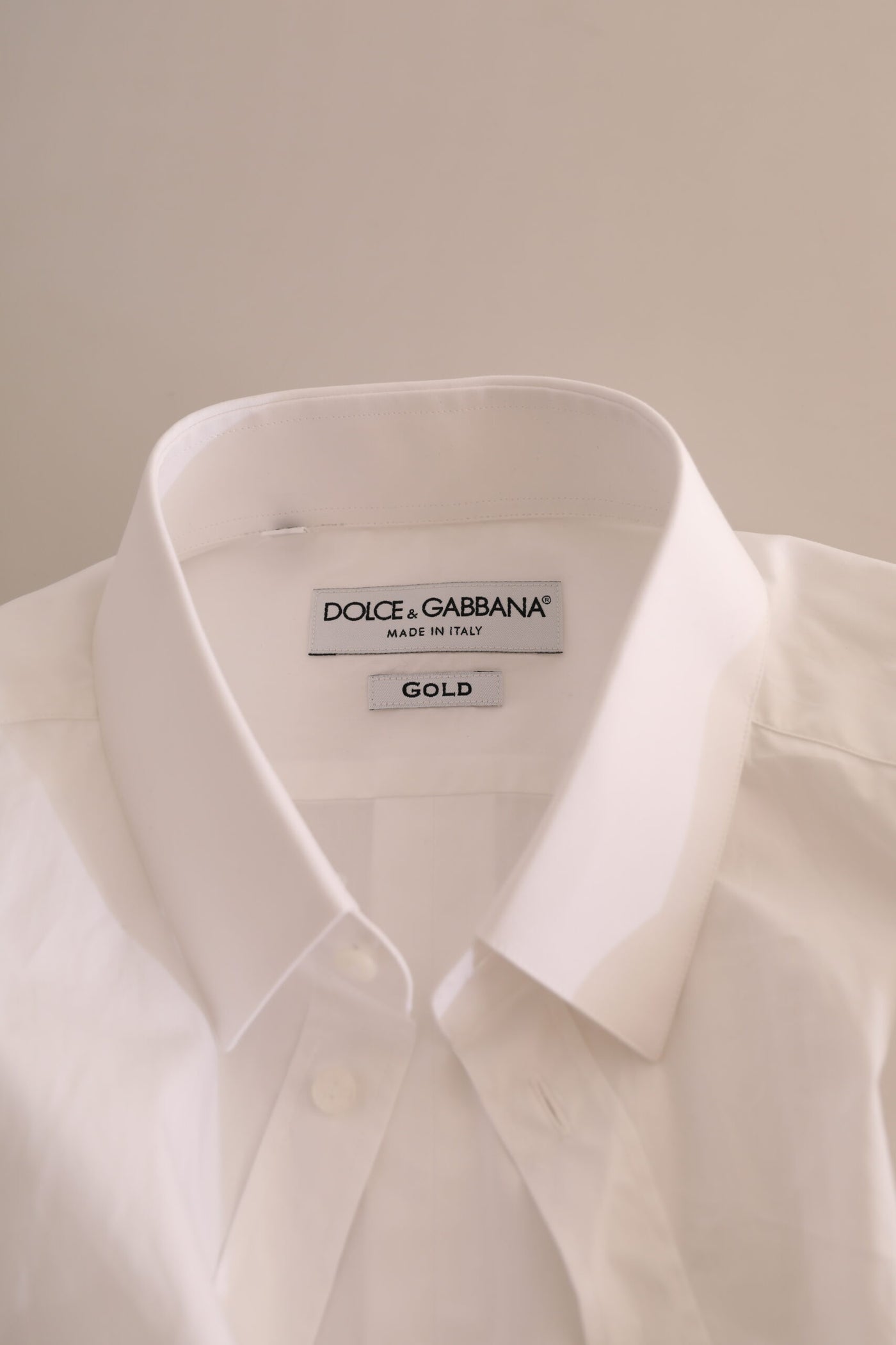 White GOLD Cotton Men Formal Dress Shirt