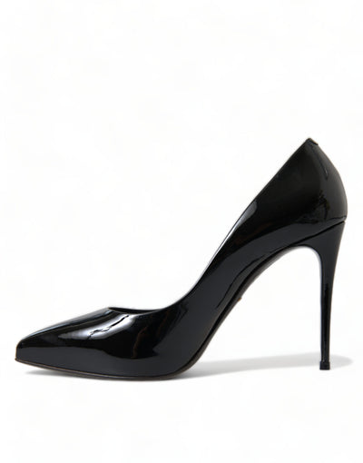 Black Patent Leather Pumps Heels Shoes