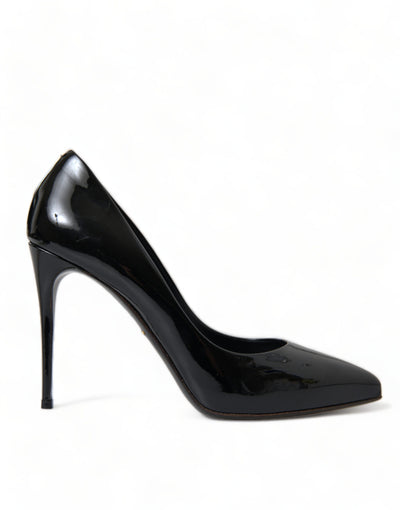 Black Patent Leather Pumps Heels Shoes