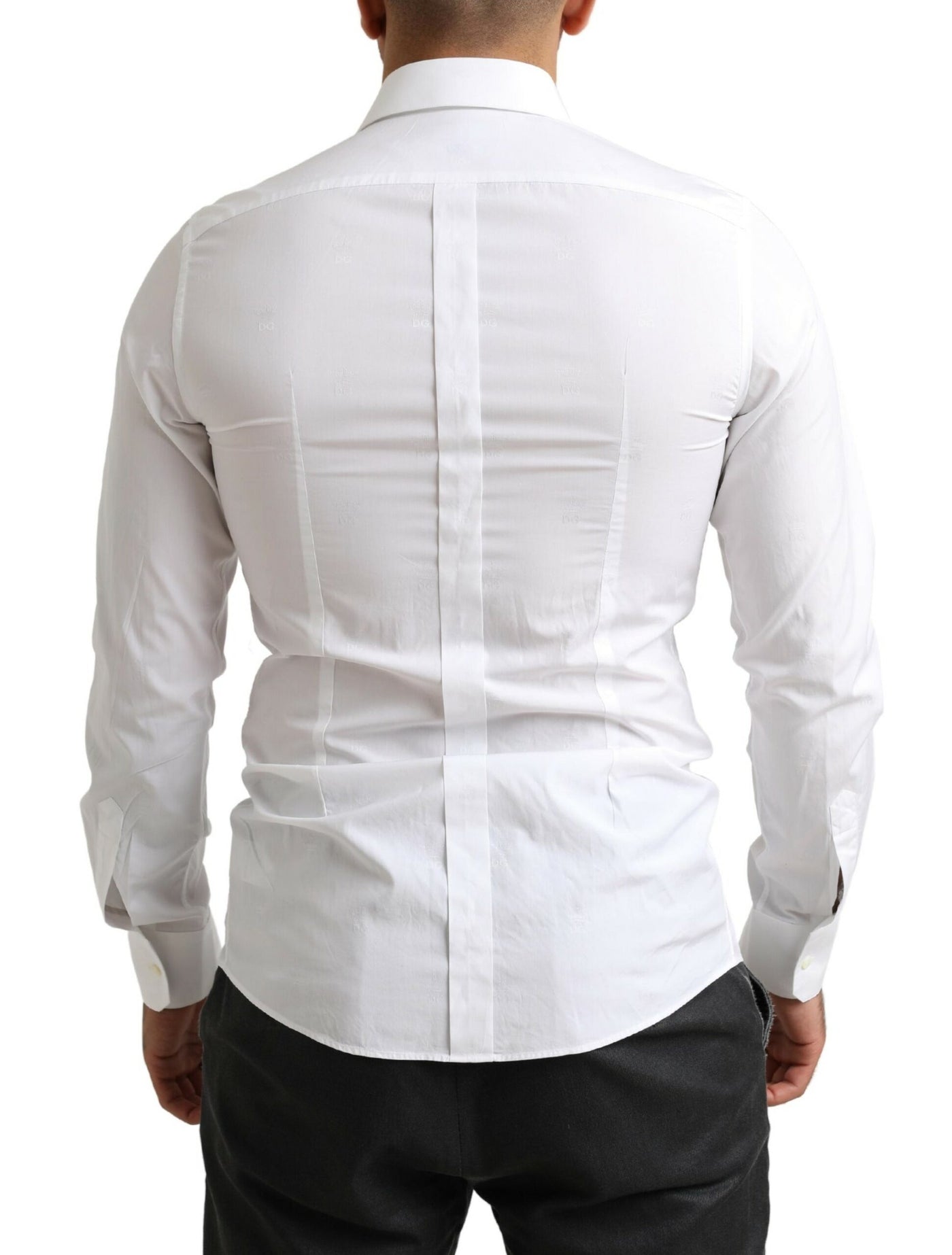 White GOLD Cotton Slim Fit Formal Dress Shirt