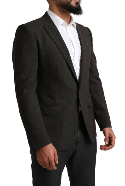 Dark Gray MARTINI Slim Formal Jacket Blazer