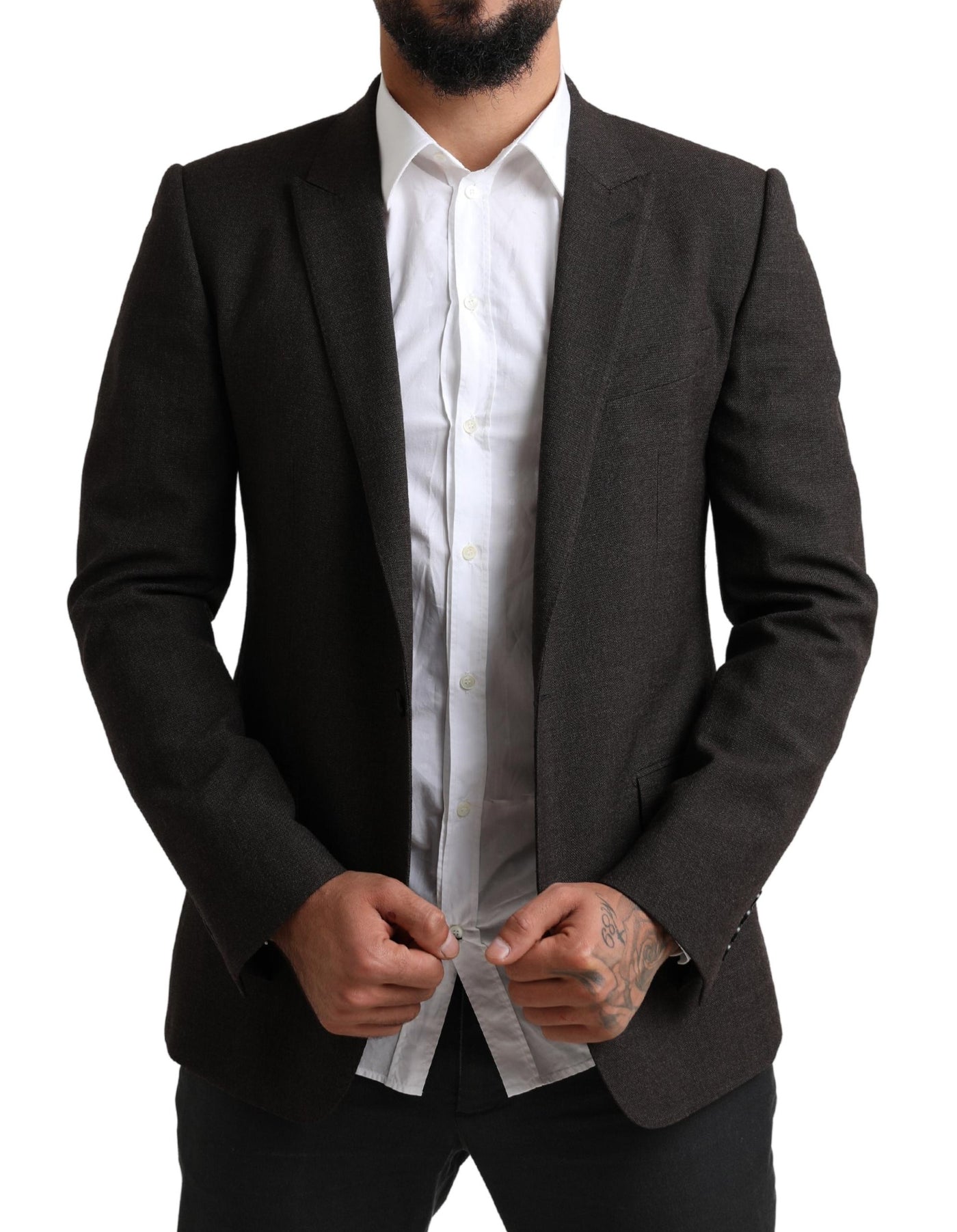 Dark Gray MARTINI Slim Formal Jacket Blazer