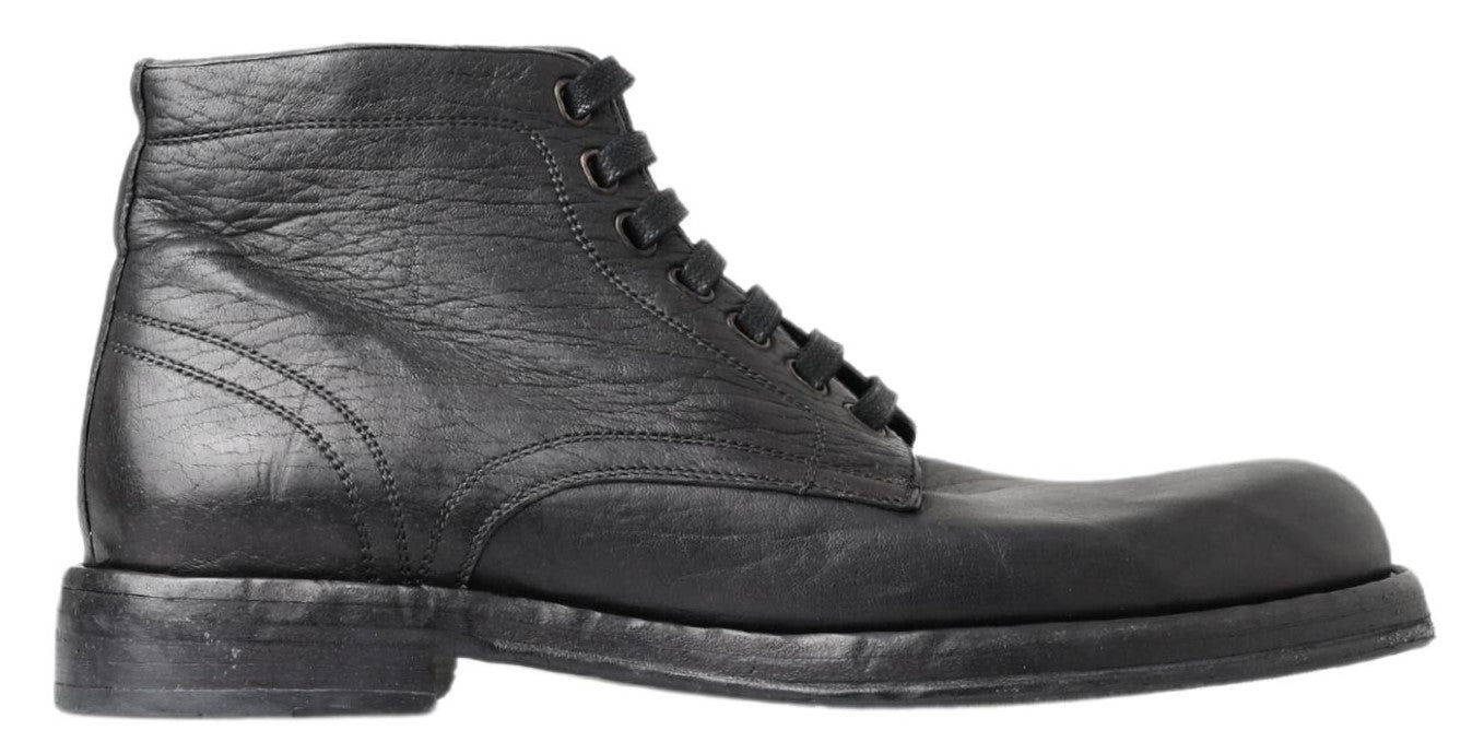 Black Horse Leather Perugino Boots