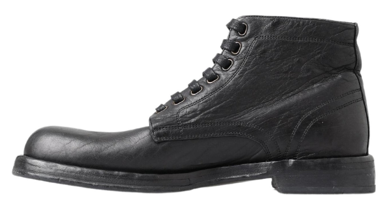 Black Horse Leather Perugino Boots