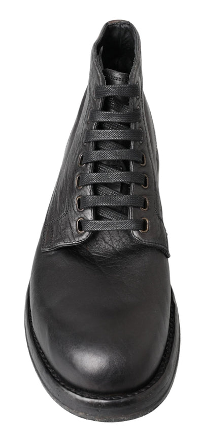 Black Horse Leather Perugino Boots