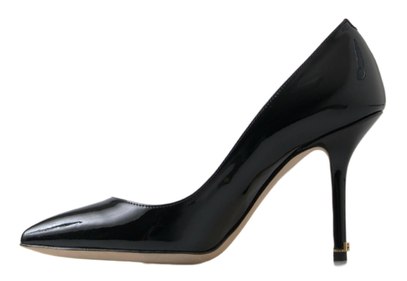 Black Patent Leather High Heels Pumps Shoes