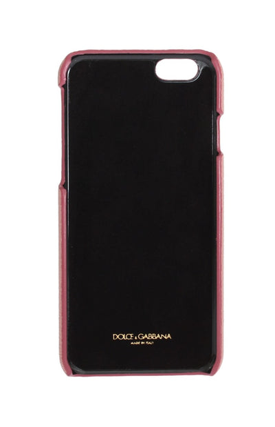 Pink Leather Heart Crystal Phone Case