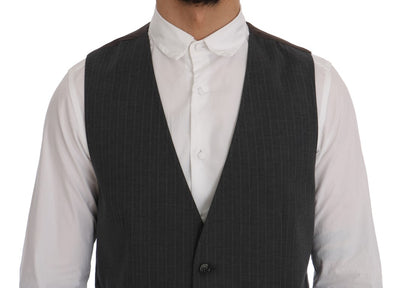 Gray STAFF Cotton Striped Vest