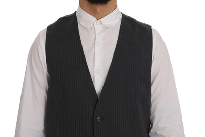 Gray STAFF Cotton Striped Vest