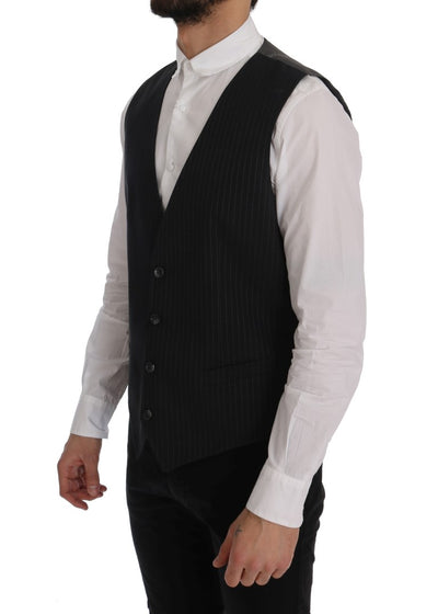 Gray STAFF Cotton Striped Vest