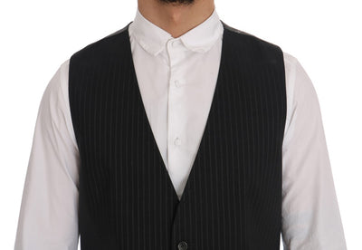 Gray STAFF Cotton Striped Vest