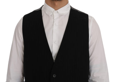 Black STAFF Cotton Striped Vest