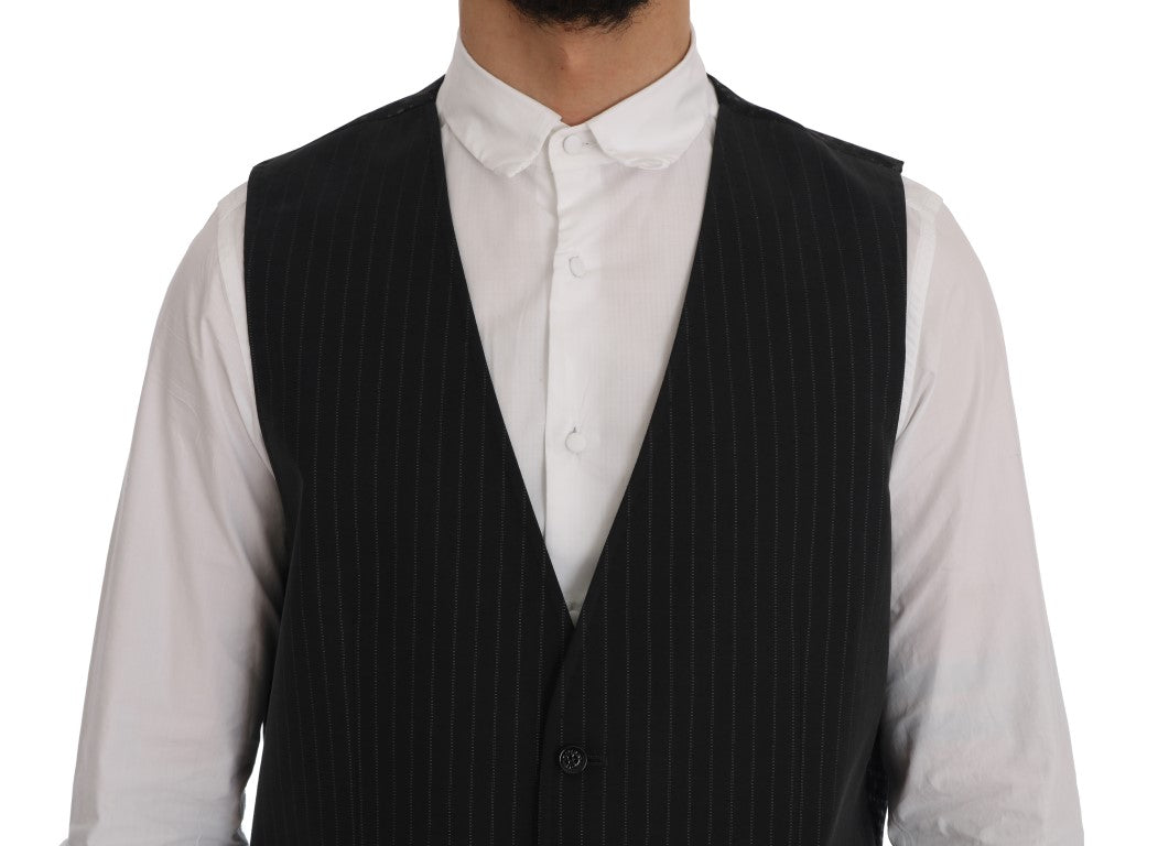 Gray STAFF Cotton Striped Vest