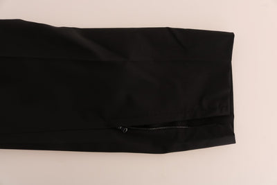 Black Wool Stretch Dress Pants