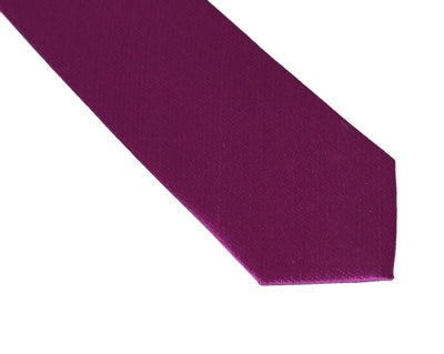 Purple Silk Solid Slim Tie