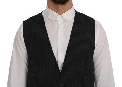 Gray Wool Stretch Vest