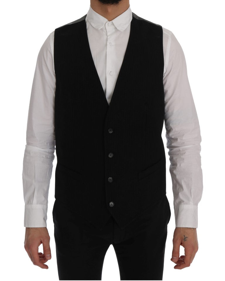 Black STAFF Cotton Rayon Vest