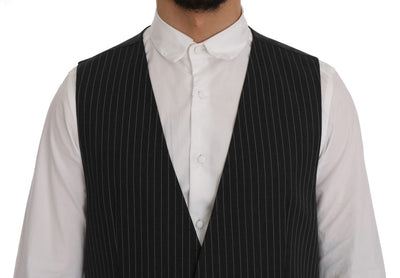 Gray Wool Stretch Vest