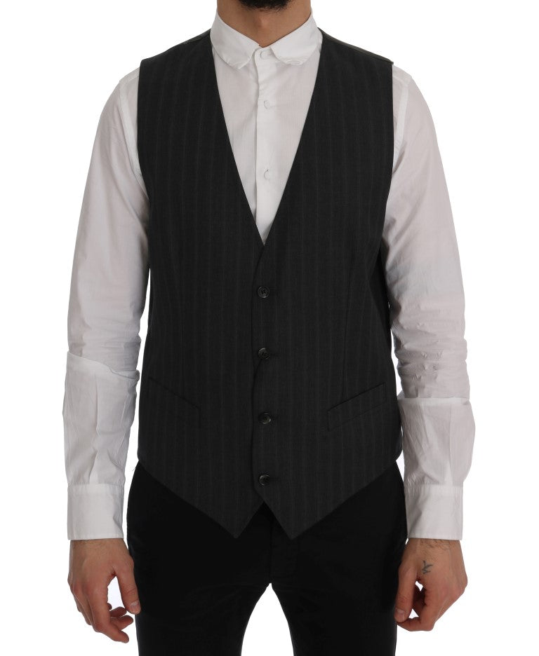 Gray STAFF Wool Stretch Vest