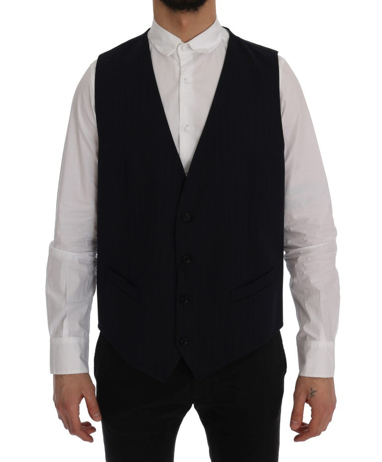 Blue STAFF Wool Stretch Vest