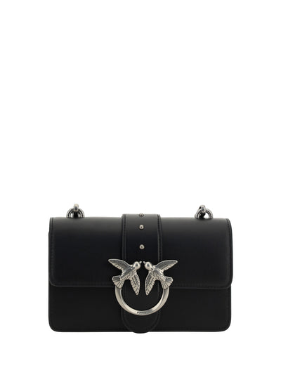 Black Leather Love One Mini Shoulder Bag