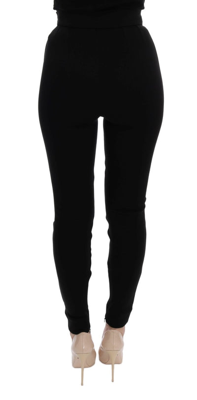 Black High Waist Stretch Tights