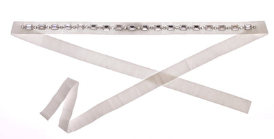 White Crystal Stones Waist Belt