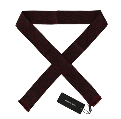 Bordeaux Silk Crown Chili Scarf