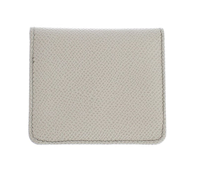 White Dauphine Leather Case Wallet