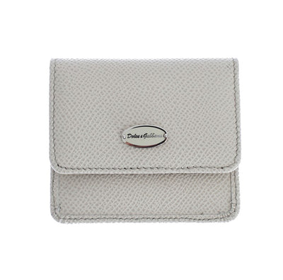 White Dauphine Leather Case Wallet