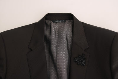 Brown Wool Crystal Bee Slim Fit MARTINI