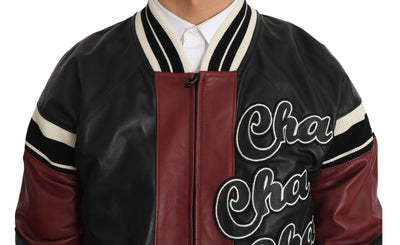 Leather Club Lounge Black Red Jacket