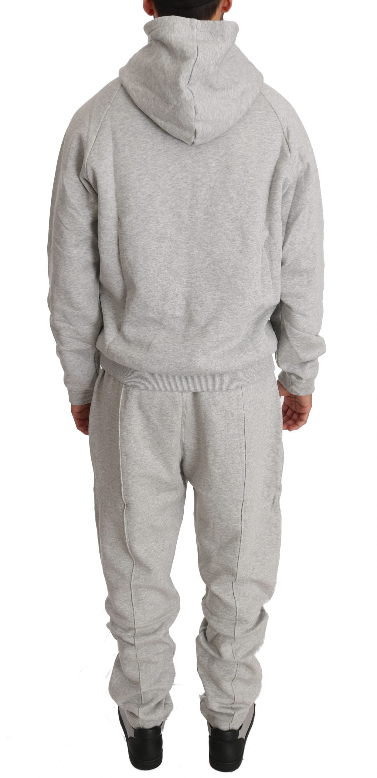 Gray Cotton Sweater Pants Tracksuit