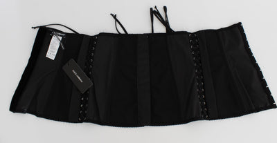 Black Stretch Corset Waist Strap Belt