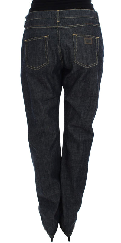 Blue Cotton Oversize Denim Jeans