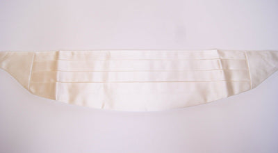 White Waist Tuxedo Smoking Belt Cummerbund