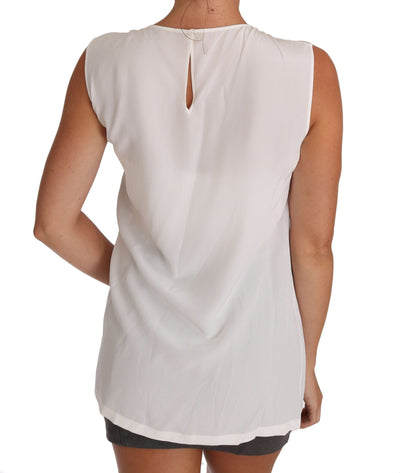 White Silk I LOVE ITALY Cami T-shirt