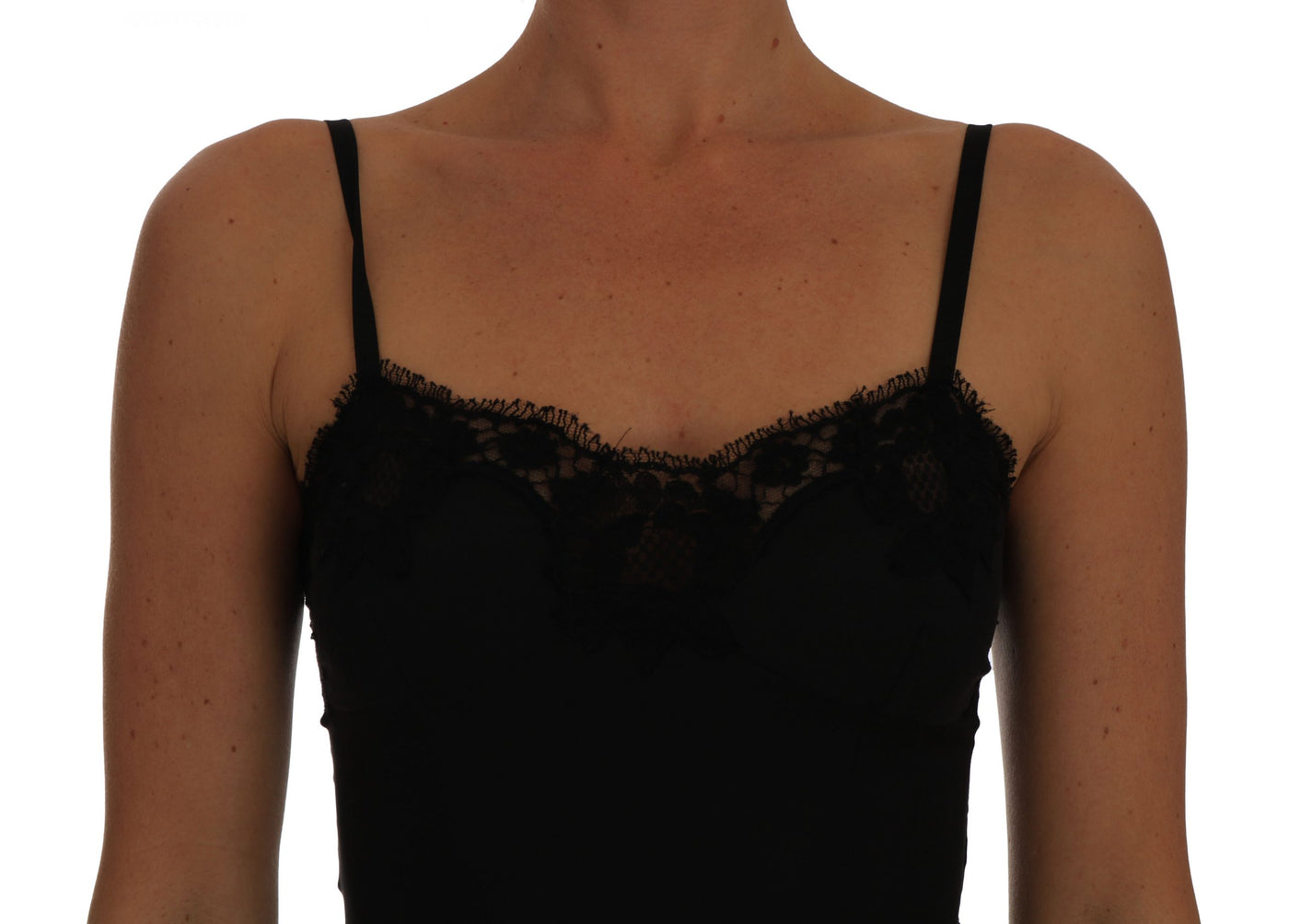 Black Silk Lace Dress Lingerie Chemise