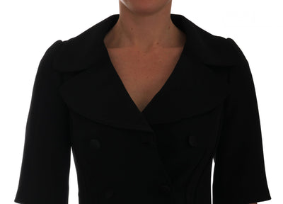 Black Short Croped Jacket Blazer