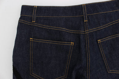 Blue Denim Cotton CAPRI Torero Jeans