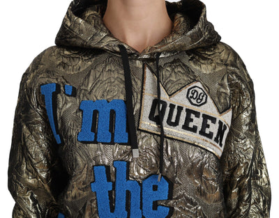 Im The Queen Jaquard Gold Sweatshirt  Hoodie