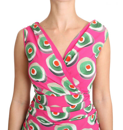 Pink Silk Stretch Sicilian Cake Top