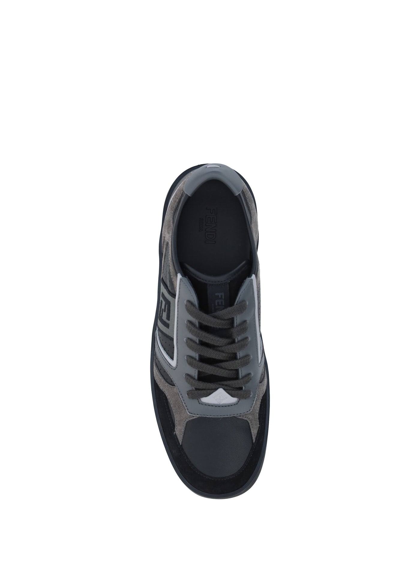 Black Calf Leather Low Top Sneakers