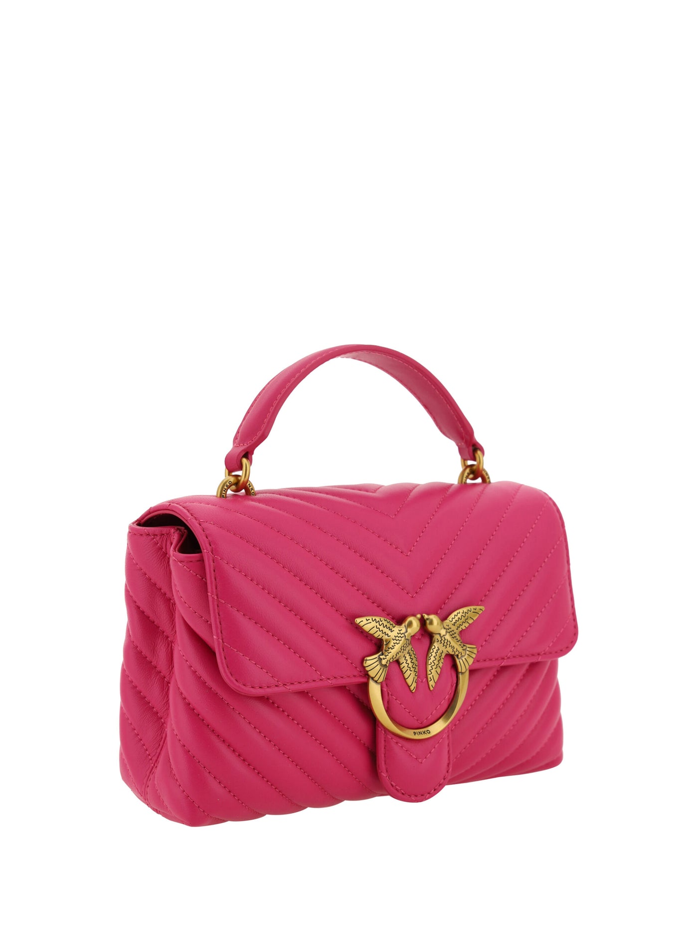 Pink Calf Leather Love Lady Mini Handbag