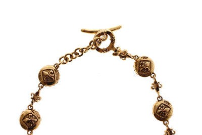 Red CZ 18K Gold 925 Silver Bracelet